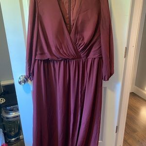 Deep Burgundy Bridesmaid dress. Size 18/20.